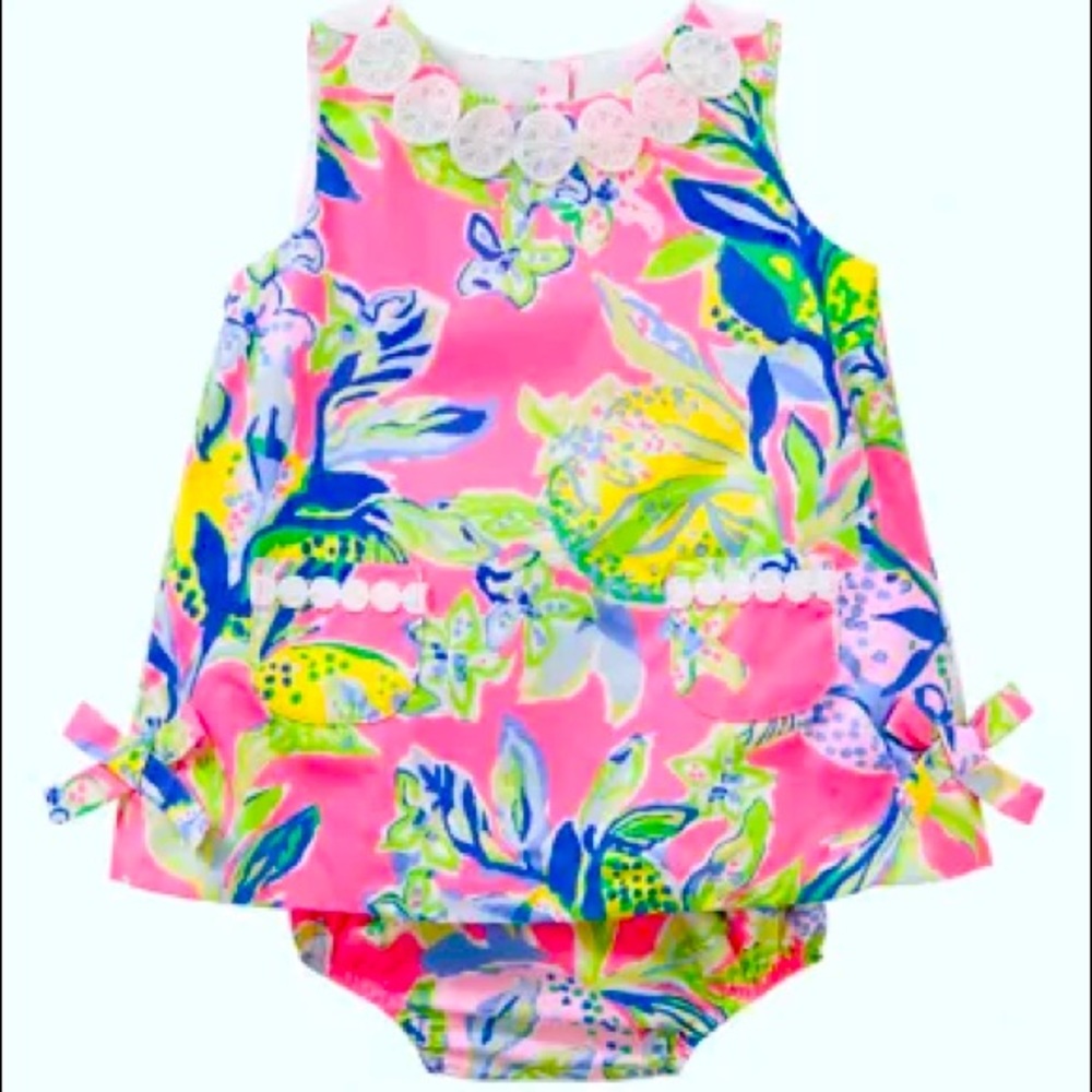 Lilly Pulitzer Baby Shift 12-18m Squeeze the Day🍋